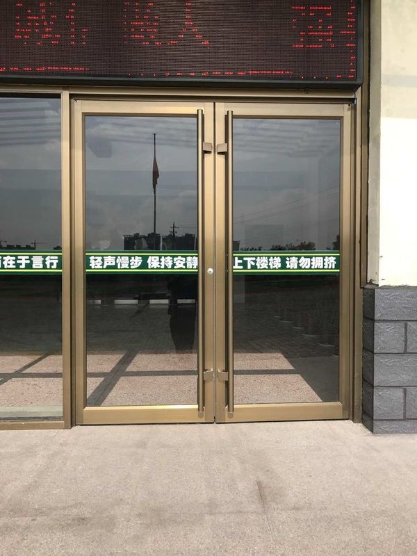 Фабрика оптовой продажи Здание Магазин Внешняя Входная Дверь КФК Дверь Входная Дверь Алюминиевая Сплавная Торговая Дверь С Автоматическим